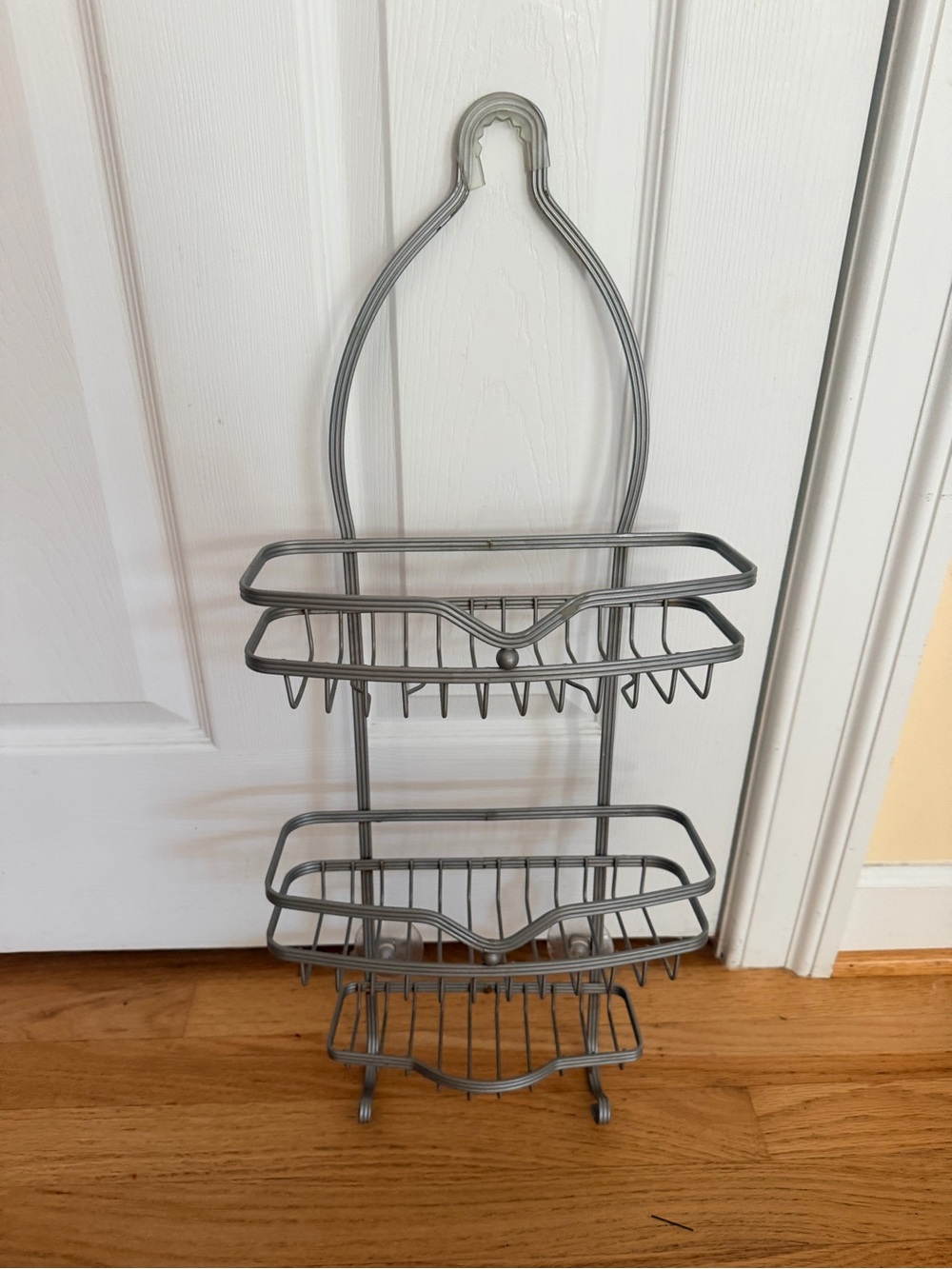 28" x 11" Metal Over-the-Shower 3 Shelves Caddy Organizer - Gray GUC
